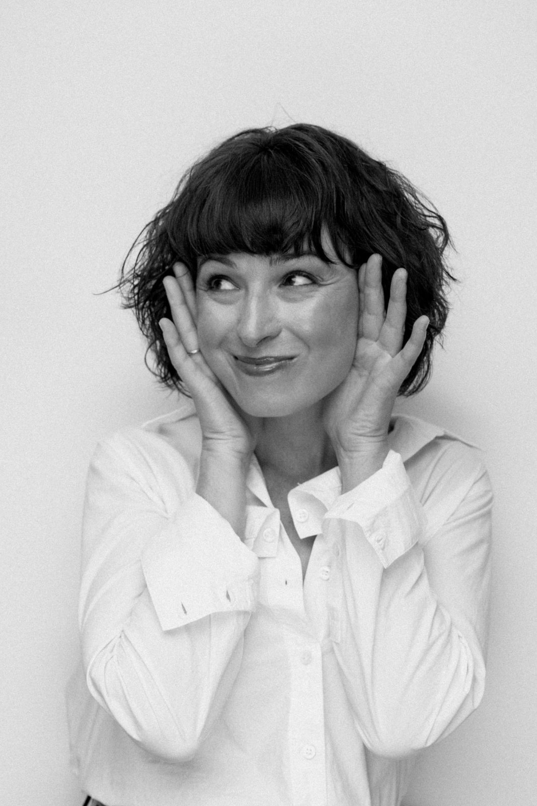 Black and white portrait of Jessica Garver